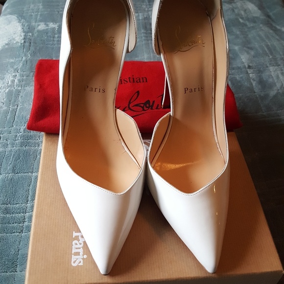 **SOLD**Christian Louboutin Dalida White Patent - Picture 2 of 8
